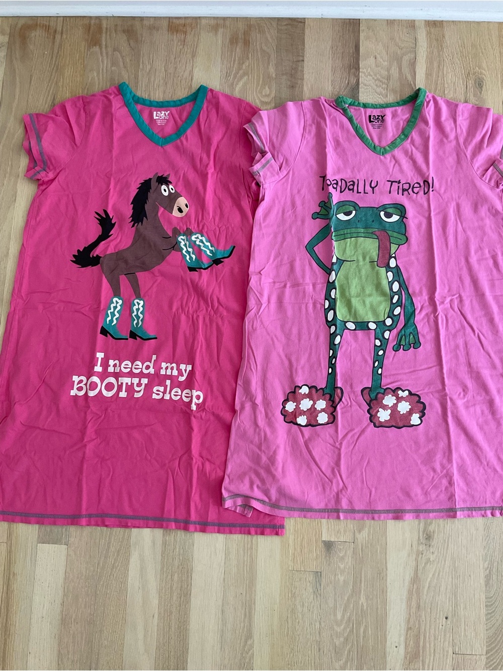 Seven (7) Lazy Ones Short-Sleeve Nightgowns